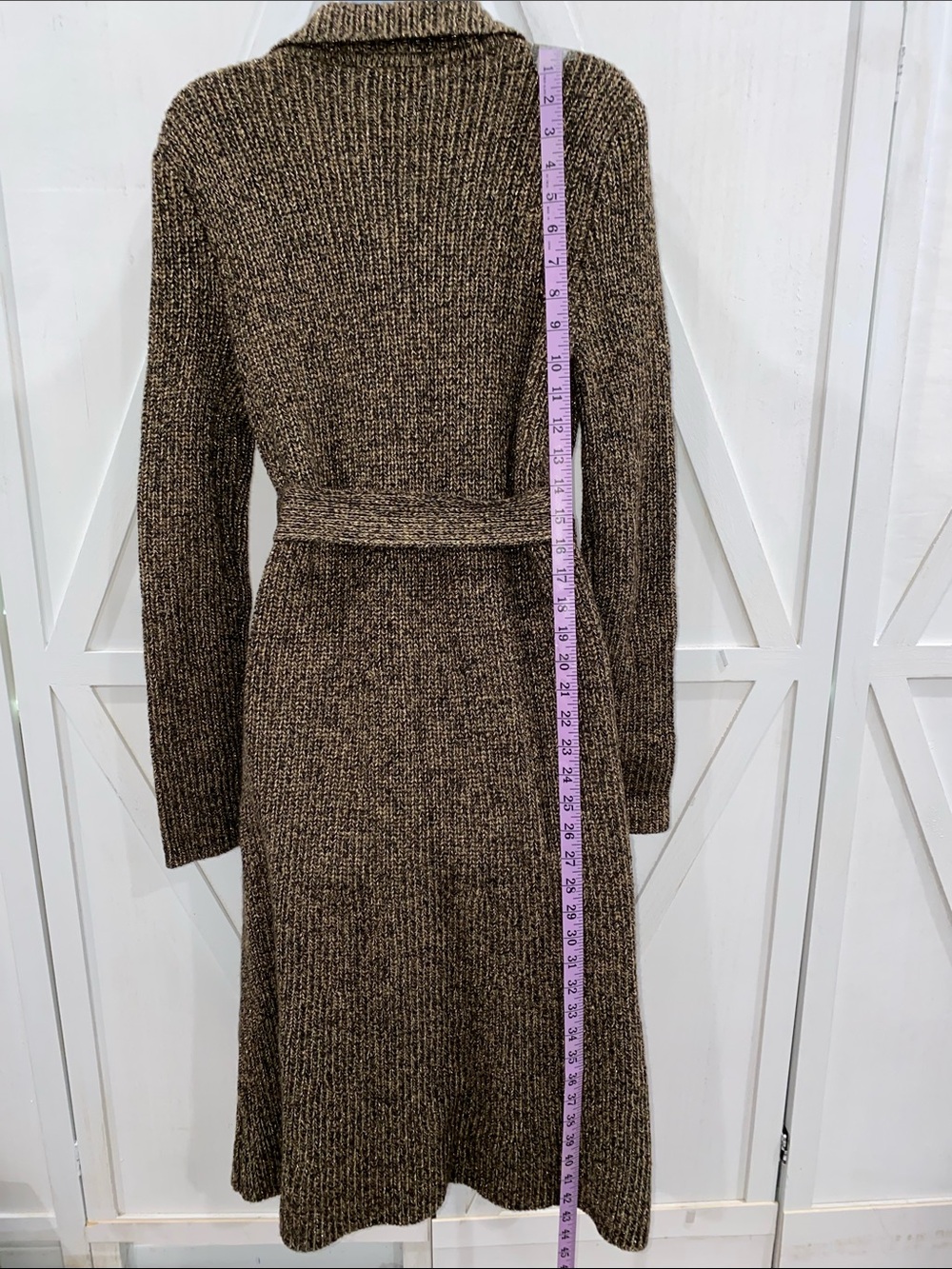 Lauren Ralph Lauren Wool Blend Long Cardigan Knit Size Small - Picture 8 of 11